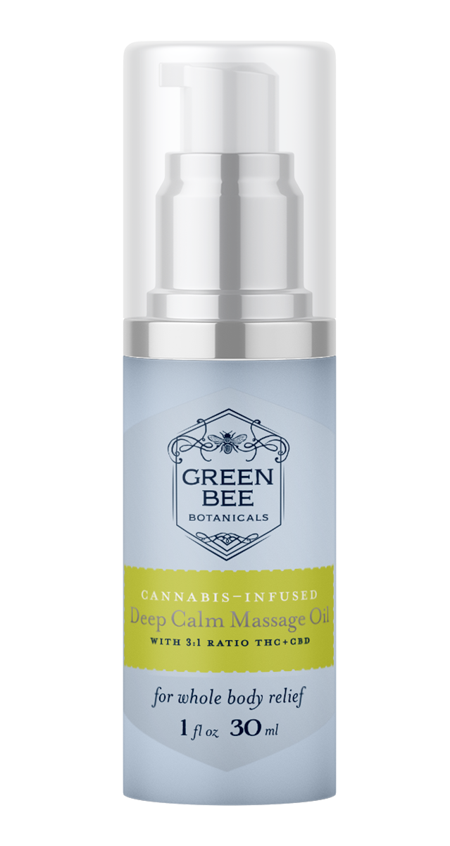 Green Bee Botanicals Deep Calm Massage and Dry Skin Oil 